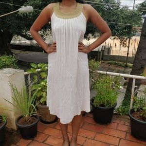 Gold Detailed Dress